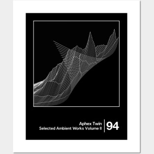 Aphex Twin - Selected Ambient Works Vol II / Minimalist Style Graphic Design Posters and Art